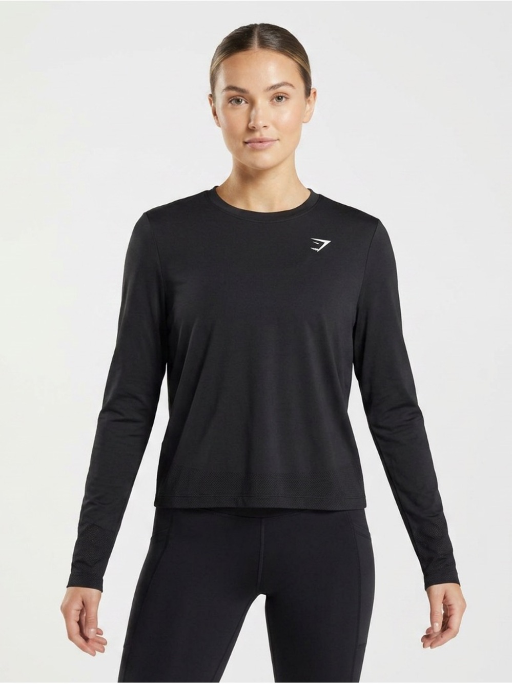 Gymshark | Long Sleeve Performance Shirt | Greyish Green | Medium